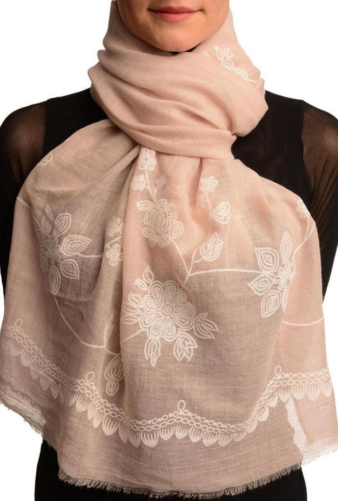 liss kiss Printed Flowers & Lace On Puce Pink Unisex Scarf - Scarf
