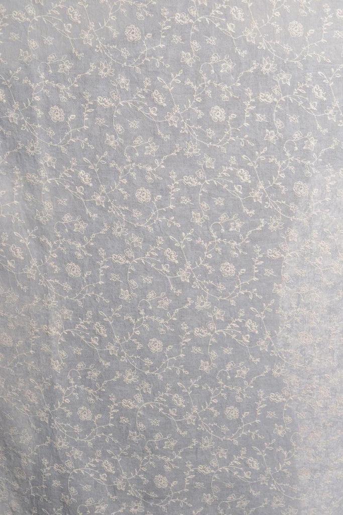 Liss Kiss Printed Thyme Flowers On Blue Unisex Scarf - Scarf