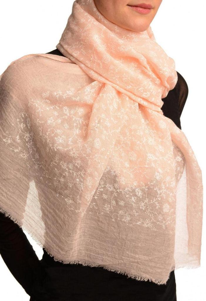 Liss Kiss Printed Thyme Flowers On Pink Unisex Scarf - Scarf