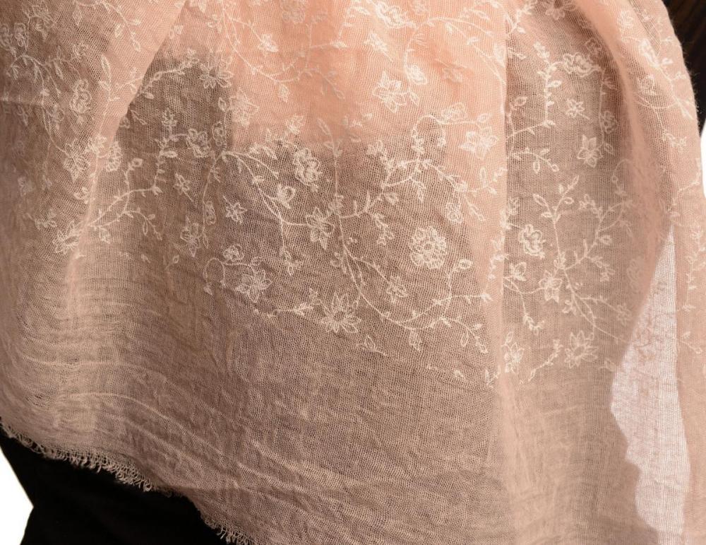 Liss Kiss Printed Thyme Flowers On Pink Unisex Scarf - Scarf