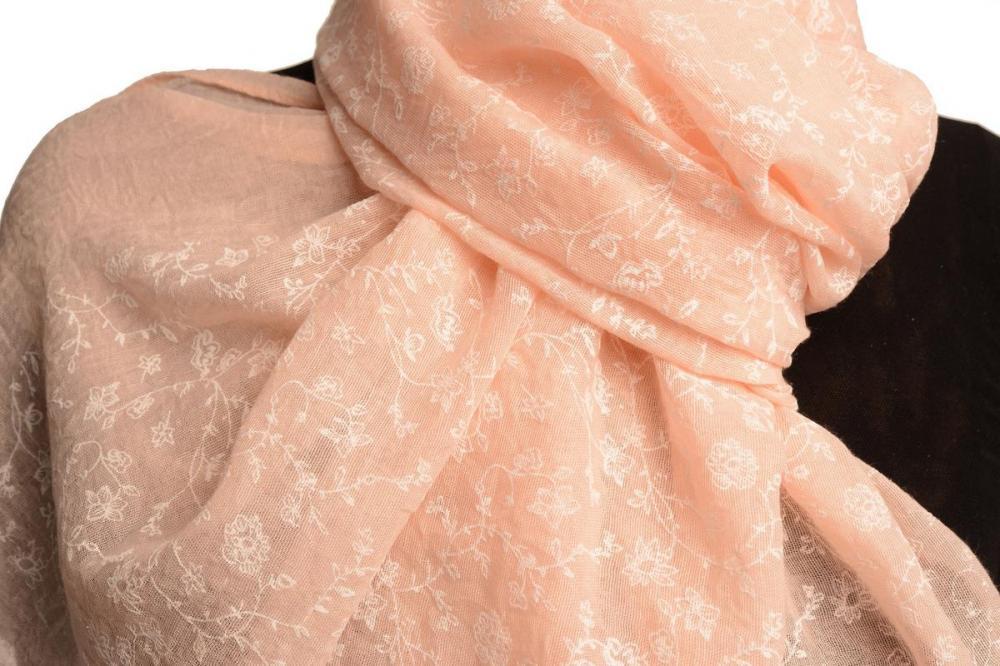 Liss Kiss Printed Thyme Flowers On Pink Unisex Scarf - Scarf