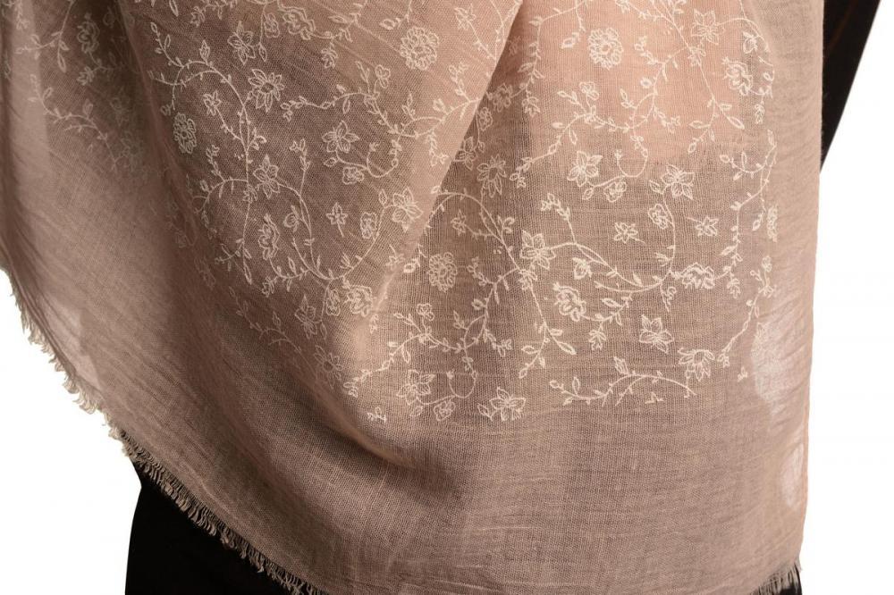 Liss Kiss Printed Thyme Flowers On Puce Pink Unisex Scarf - Scarf