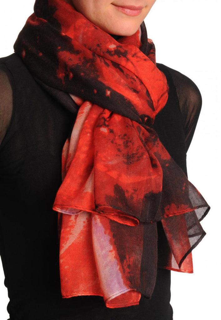 Liss Kiss Red Galaxy Unisex Scarf & Beach Sarong - Scarf