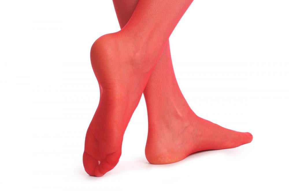 Liss Kiss Red Stockings With Adjustable Suspender Belt - Stockings