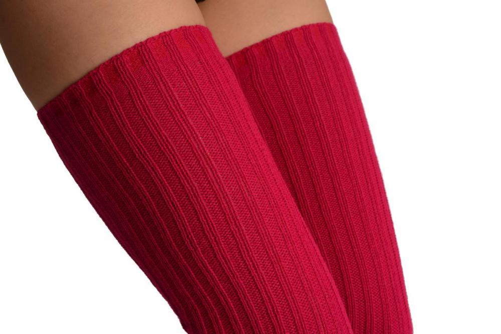 Liss Kiss Ruby Pink Stirrup Dance/Ballet Leg Warmers - Leg Warmers
