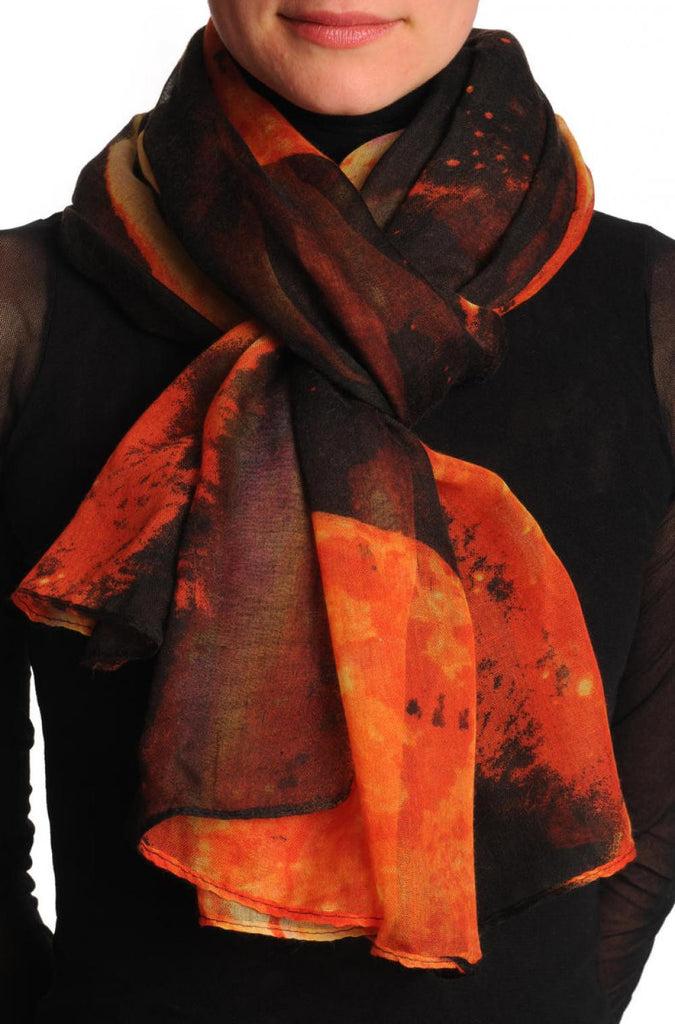 liss kiss Rust Orange Galaxy Unisex Scarf & Beach Sarong - Scarf