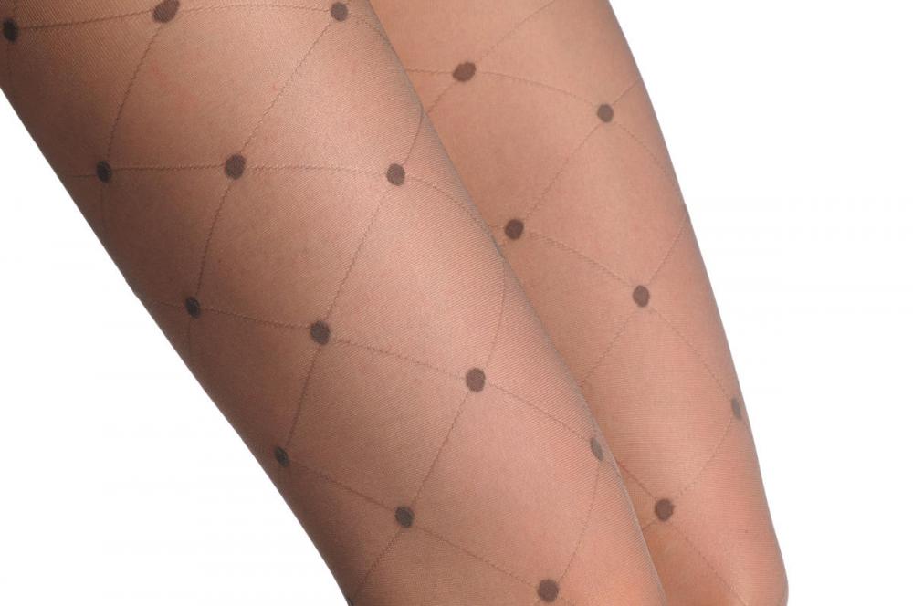 Liss Kiss Silky Grey With Rombs Joined By Dots 20 Den - Tights