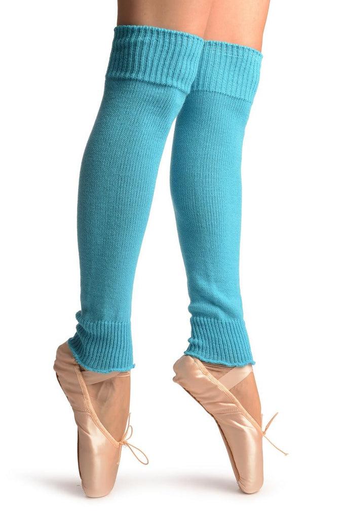 Liss Kiss Sky Blue Plain Dance/Ballet Leg Warmers - Leg Warmers