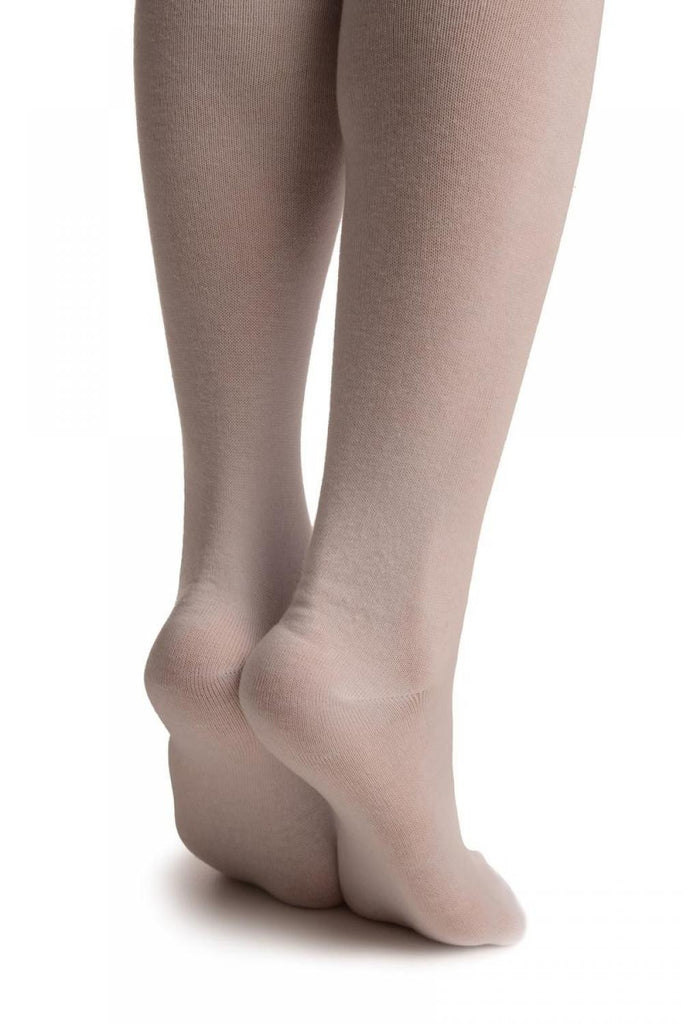 Liss Kiss Sky Blue Stripes On White (Referee) - Over The Knee Socks