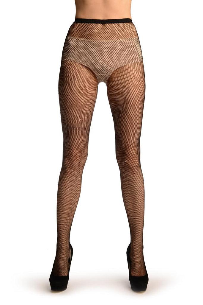 liss kiss Small Fishnet With Whyte Crystals Tights - Tights