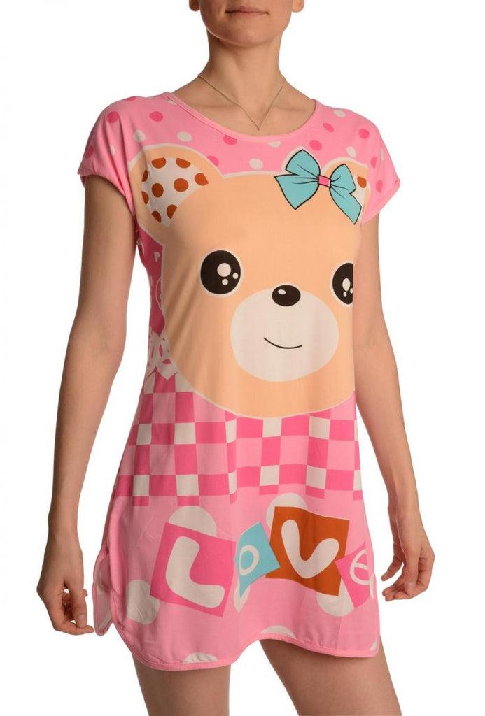 Liss Kiss Smiling Love On Lavender Pink Lightweight Dress - Dress