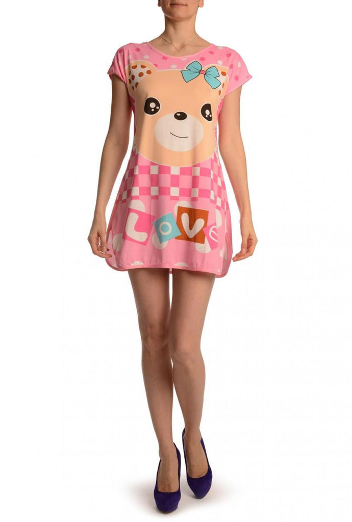 liss kiss Smiling Love On Lavender Pink Lightweight Dress - Dress