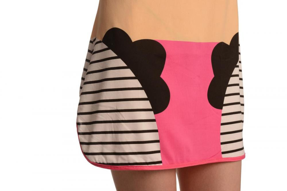 Liss Kiss Smiling Panda On Fuchsia Pink Lightweight Dress - Dress