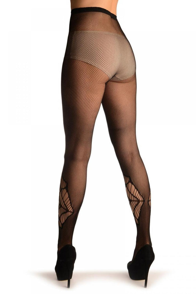 Liss Kiss Spider With A Cow Web Black Fishnet (Halloween) - Tights