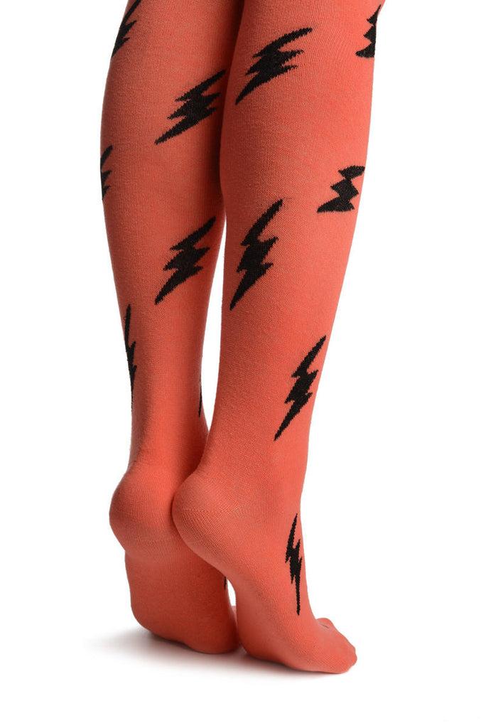 Liss Kiss Thunder On Chestnut Pink - Over The Knee Socks