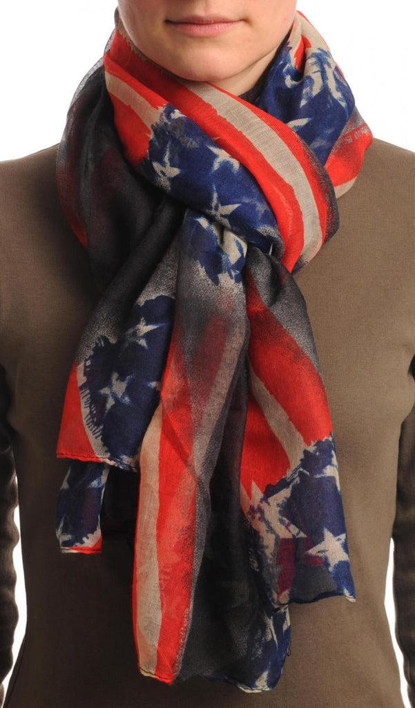liss kiss Vintage American Flag Unisex Scarf & Beach Sarong - Scarf