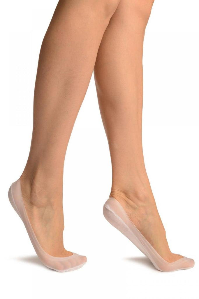 Liss Kiss White Low Rise With Silicon Grip & Cotton Sole Footsies - Footsies Socks