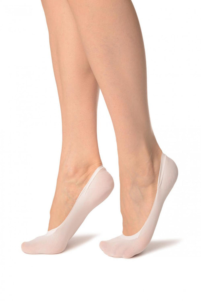 Liss Kiss White Opaque Footies 40 Den - Footsies Socks