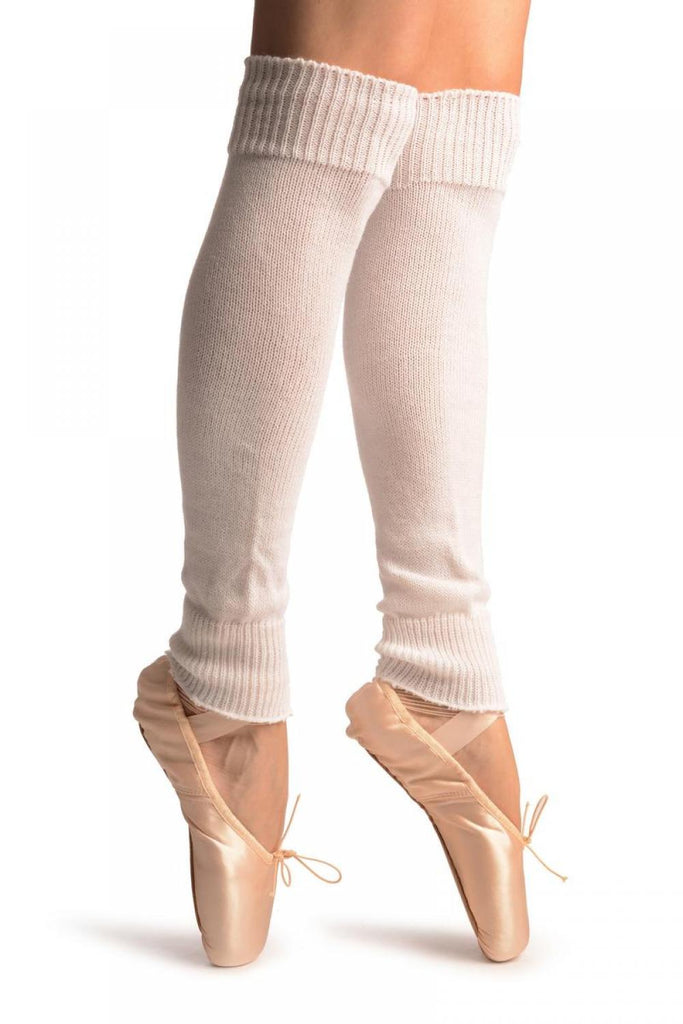 Liss Kiss White Plain Dance/Ballet Leg Warmers - Leg Warmers