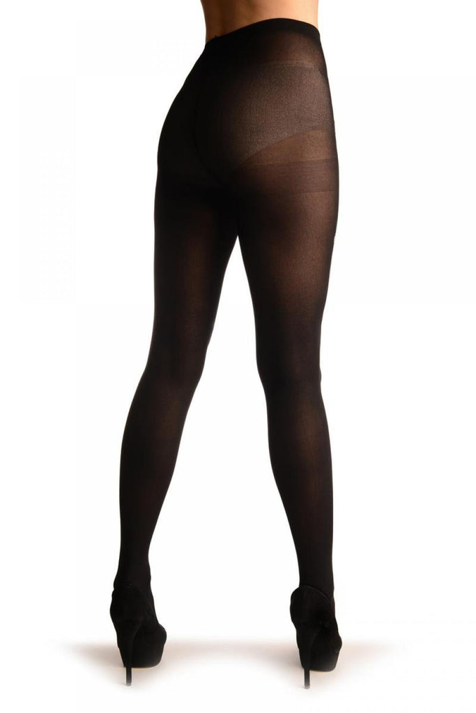 Liss Kiss White Printed Large Dancing Skeletons On Black (Halloween) - Tights