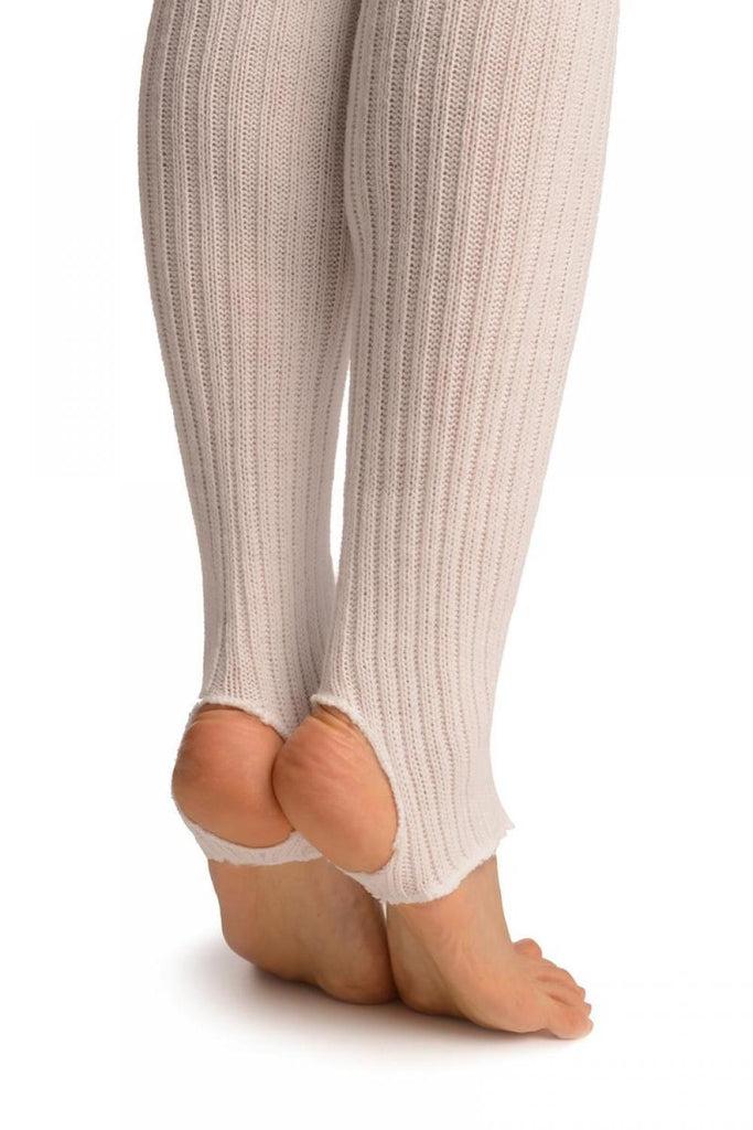 Liss Kiss White Stirrup Dance/Ballet Leg Warmers - Leg Warmers