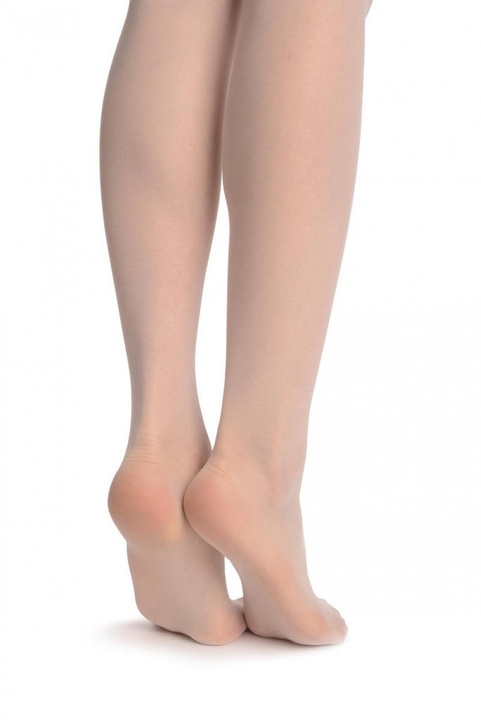 Liss Kiss White With Black Woven Roses Top 20 Den - Hold Ups