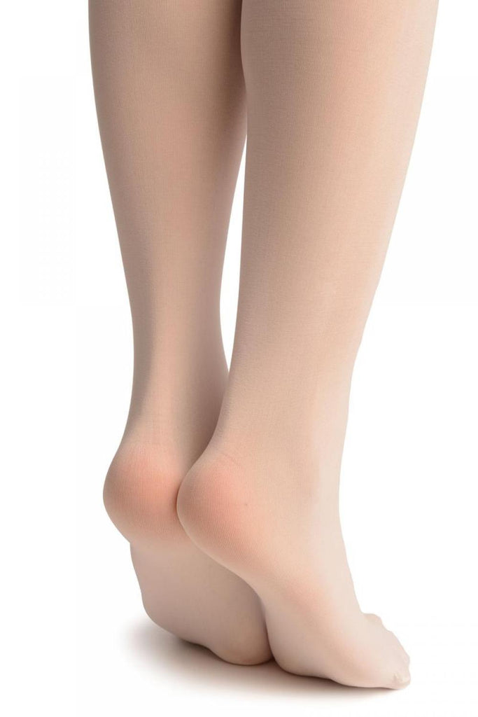 Liss Kiss White With Cute Cat Looking At Wish - Tights