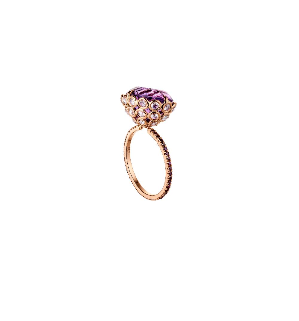 Lito Amethyst Oval Ring