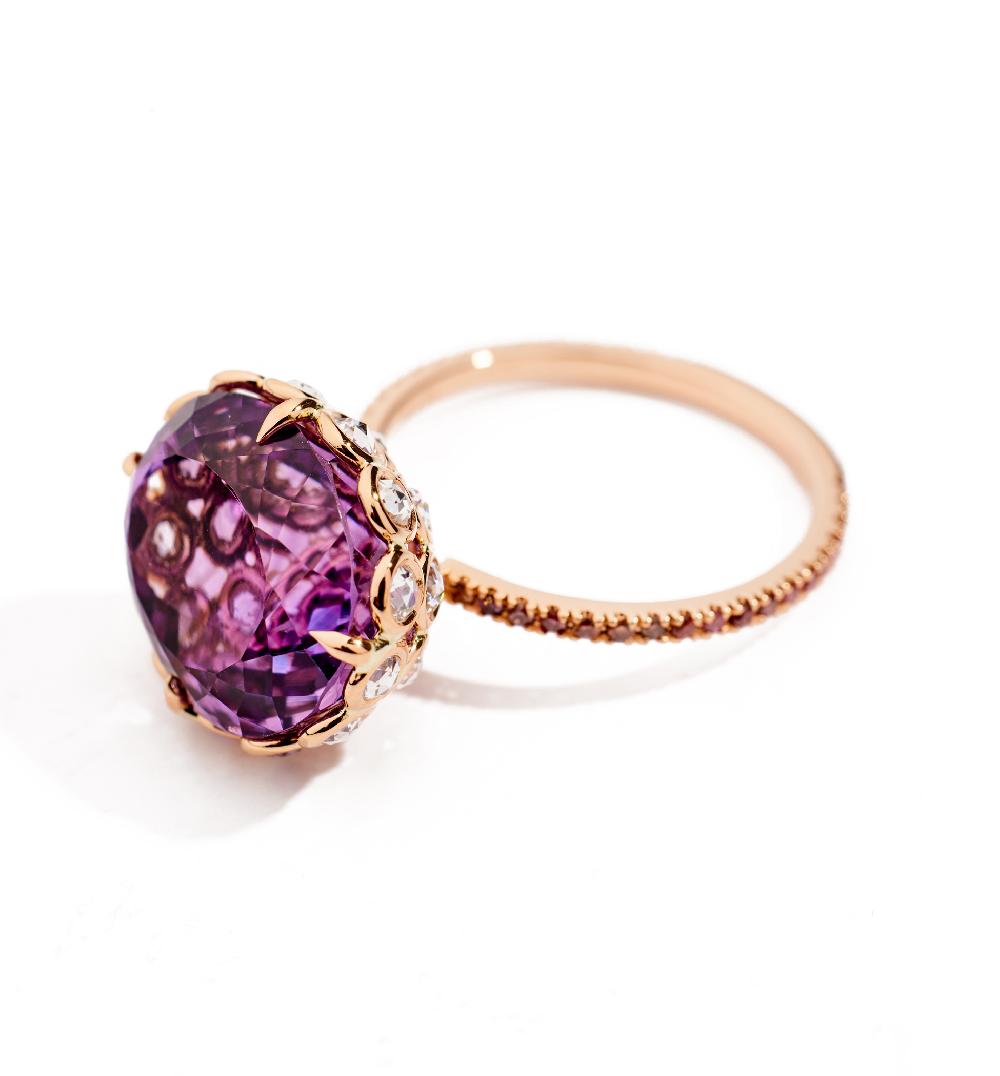 Lito Amethyst Oval Ring