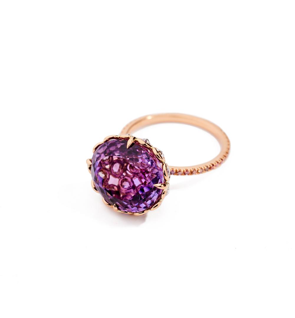 Lito Amethyst Oval Ring