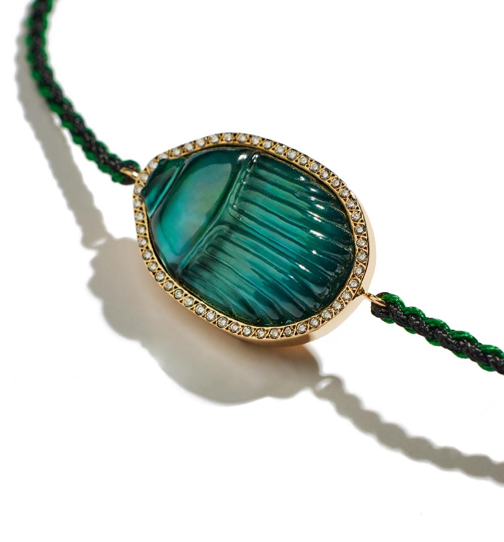 Lito Big Gola Macrame Diamond Bracelet