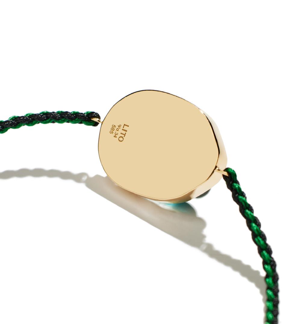 Lito Big Gola Macrame Diamond Men's Bracelet