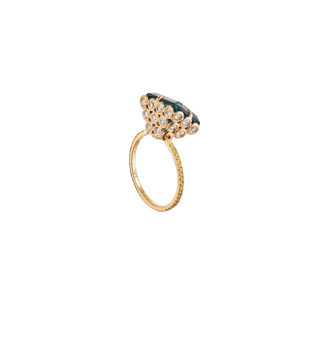 Lito Blue Topaz Ring