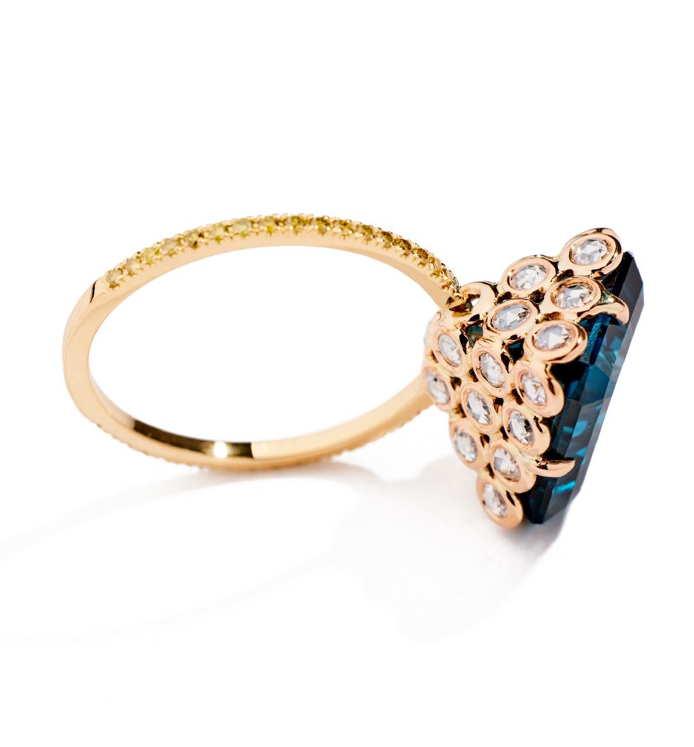 Lito Blue Topaz Ring