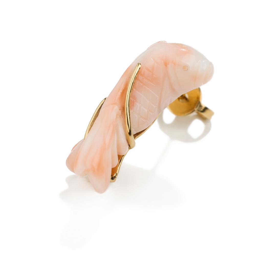 Lito Coral Fish Earring