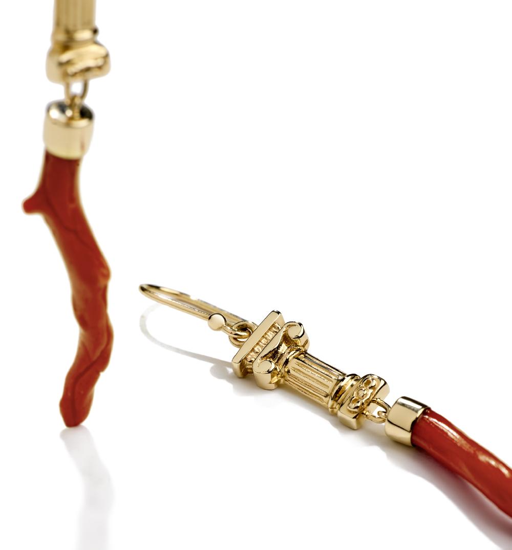 Lito Corals Branches Earrings