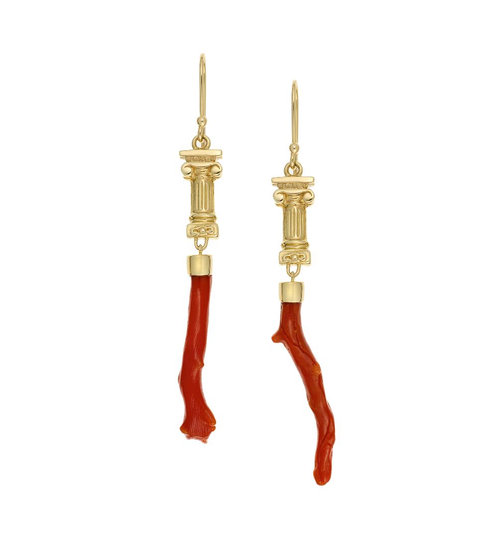 lito Corals branches earrings