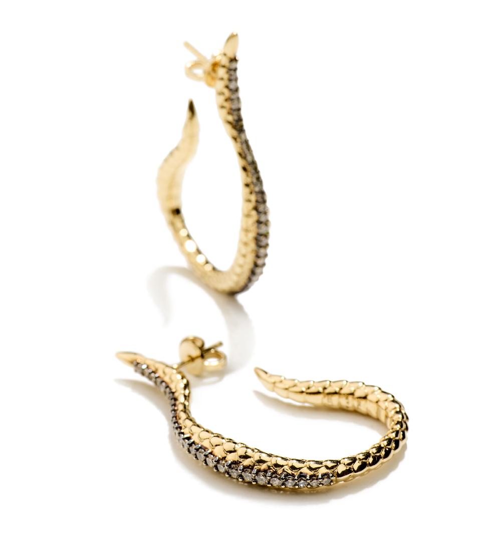 Lito Diamond Hook Earrings