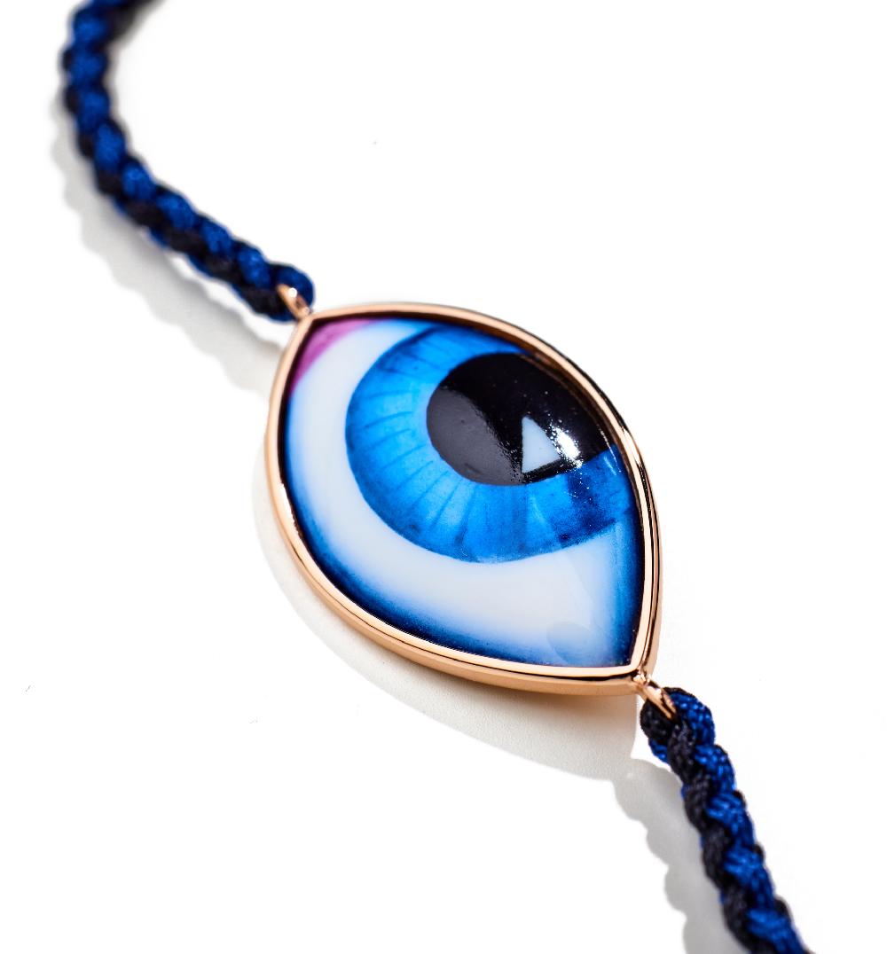 Lito Grand Bleu Macrame Bracelet