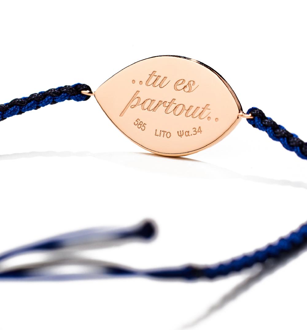 Lito Grand Bleu Macrame Bracelet