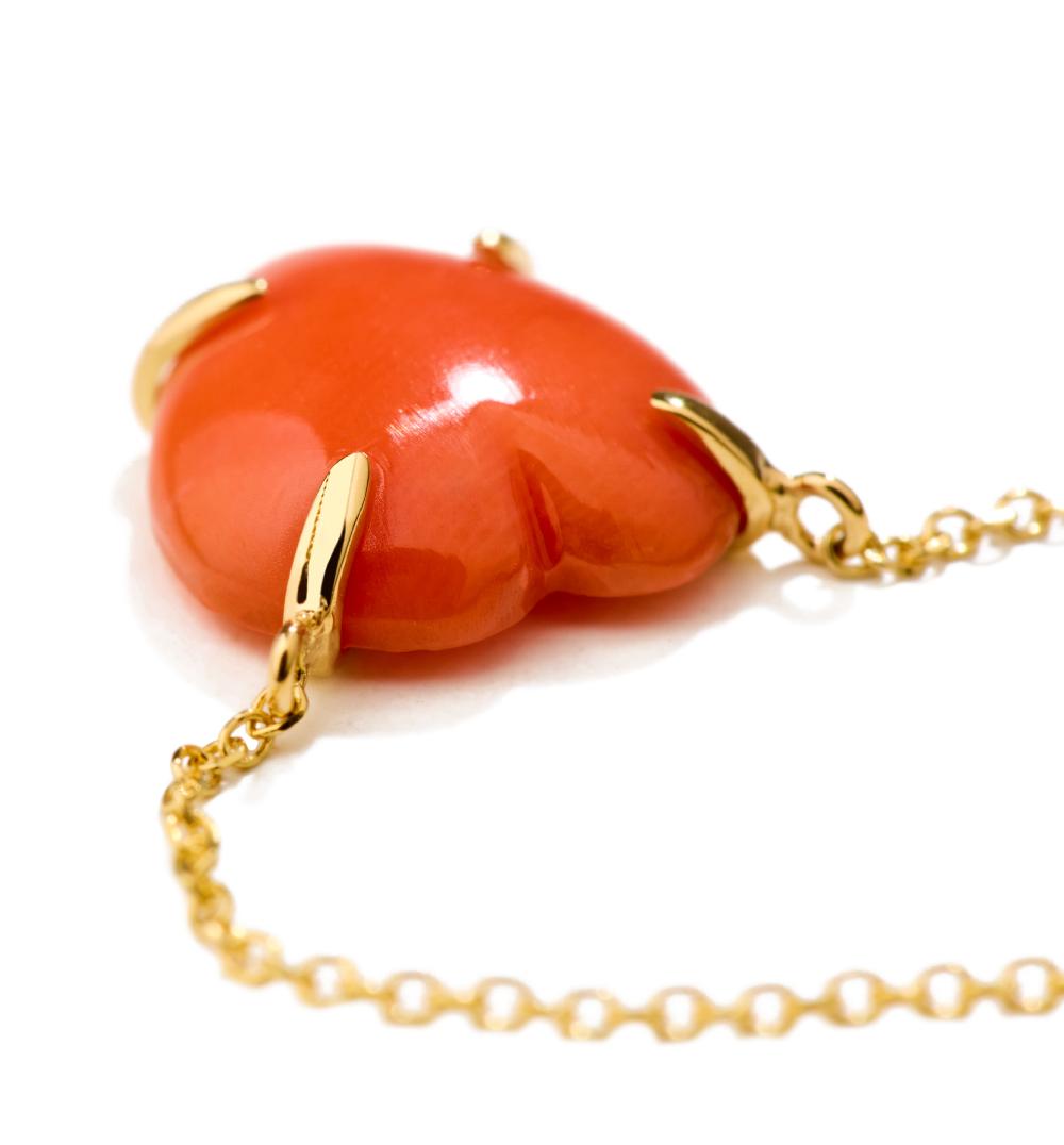 Lito Heart Coral Necklace