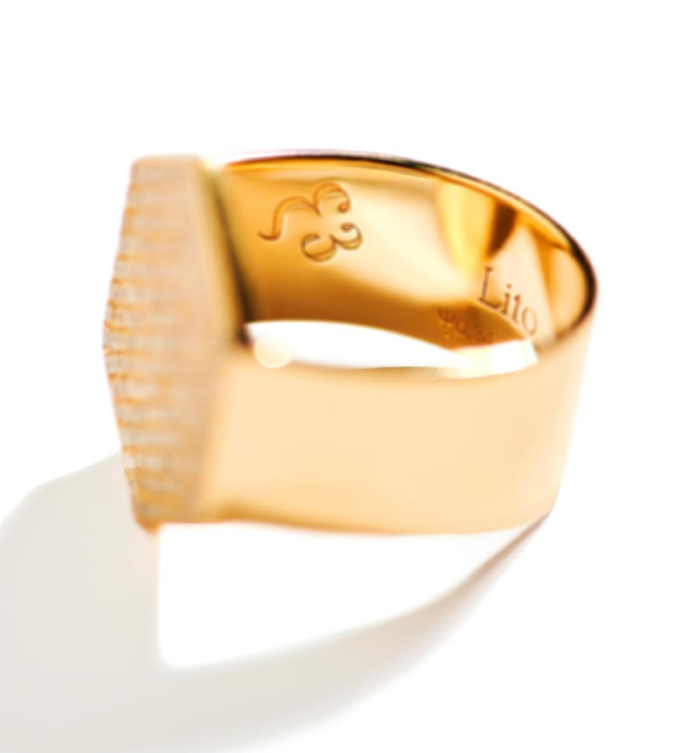 Lito Hexagon Diamond Ring