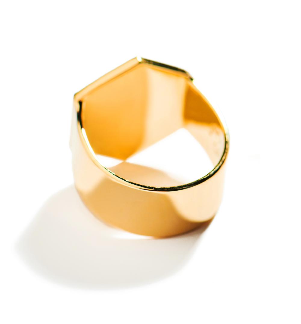 Lito Hexagon Diamond Ring