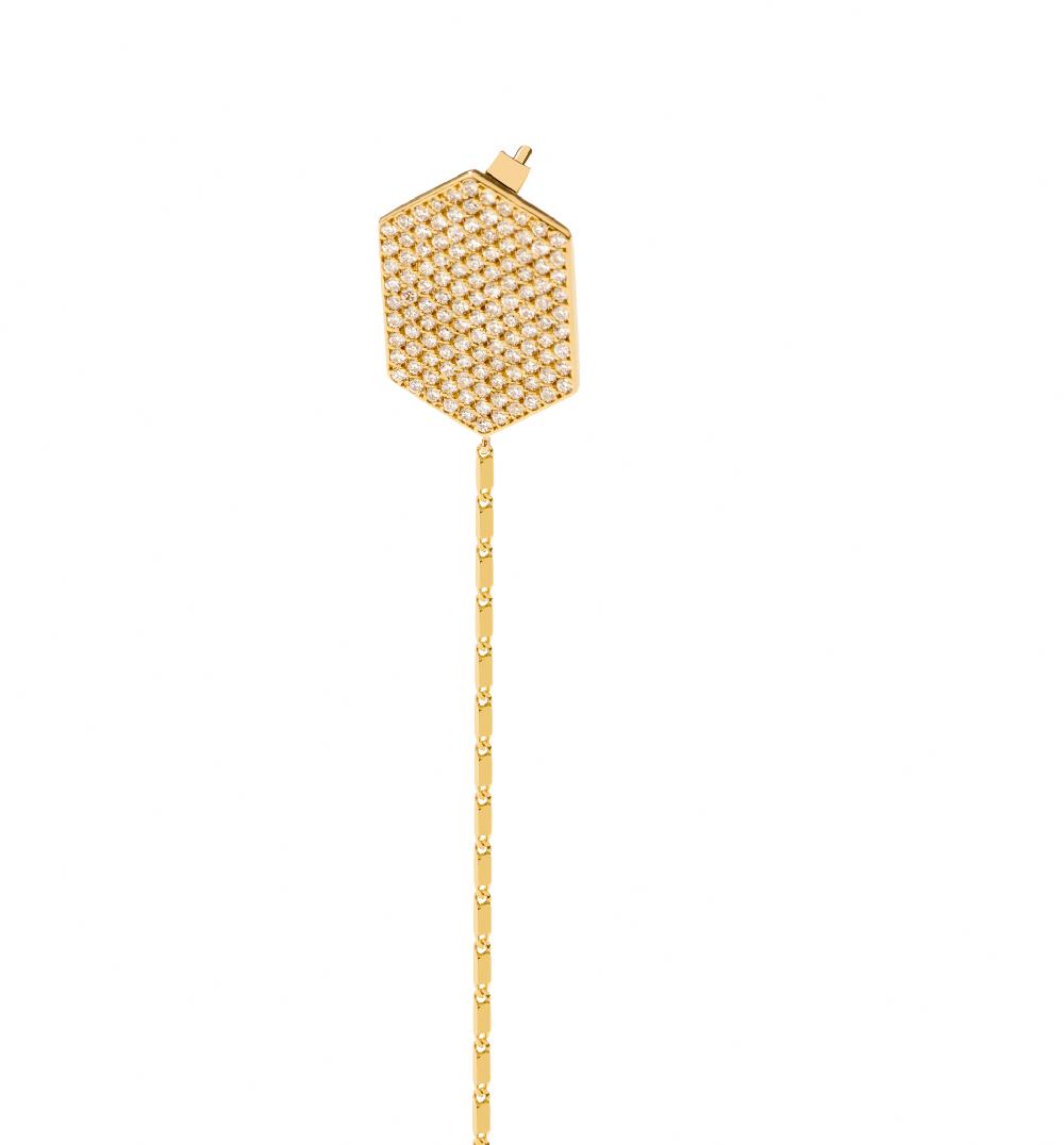 Lito Hexagon Diamond Yellow Earring
