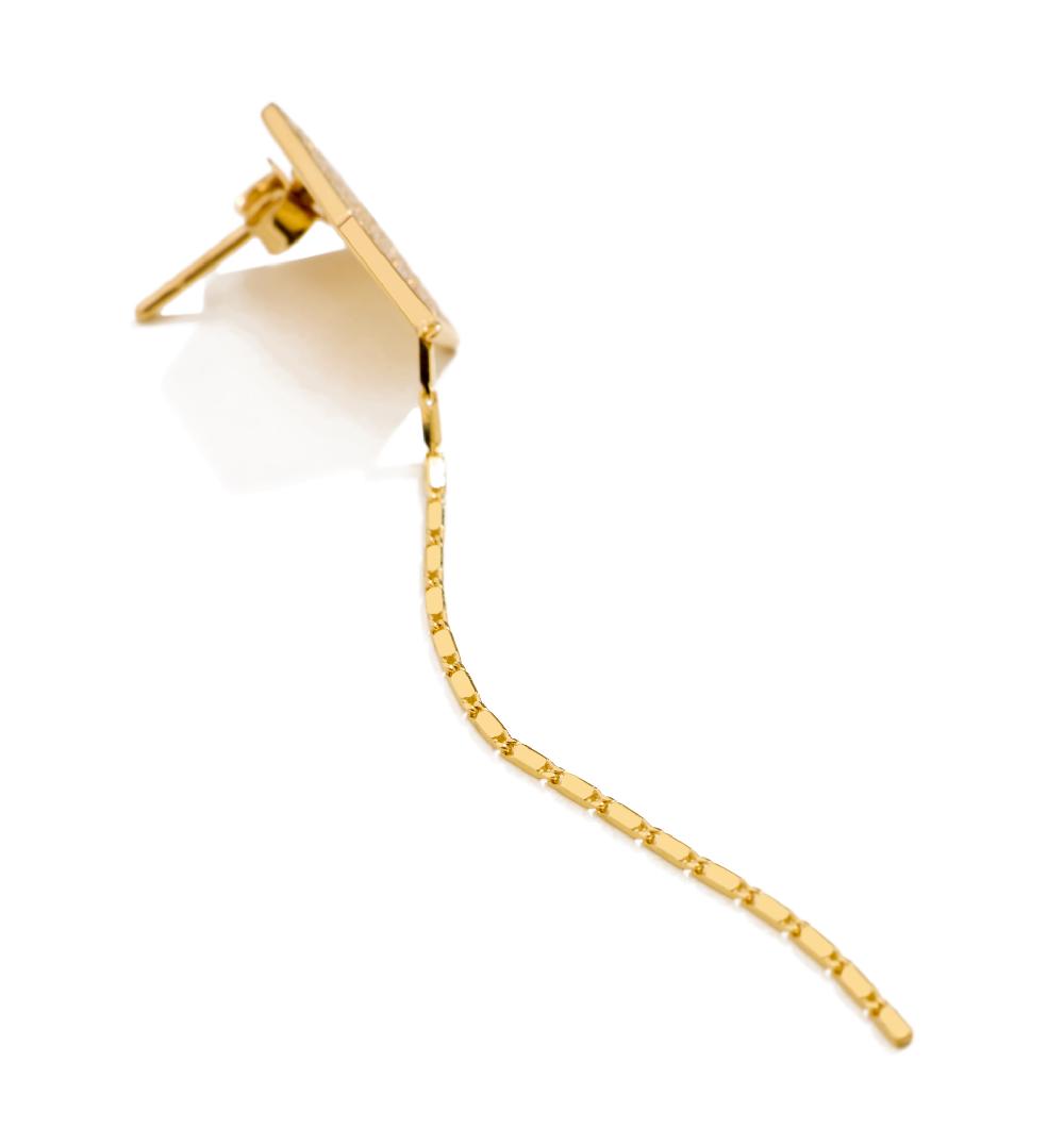 Lito Hexagon Diamond Yellow Earring