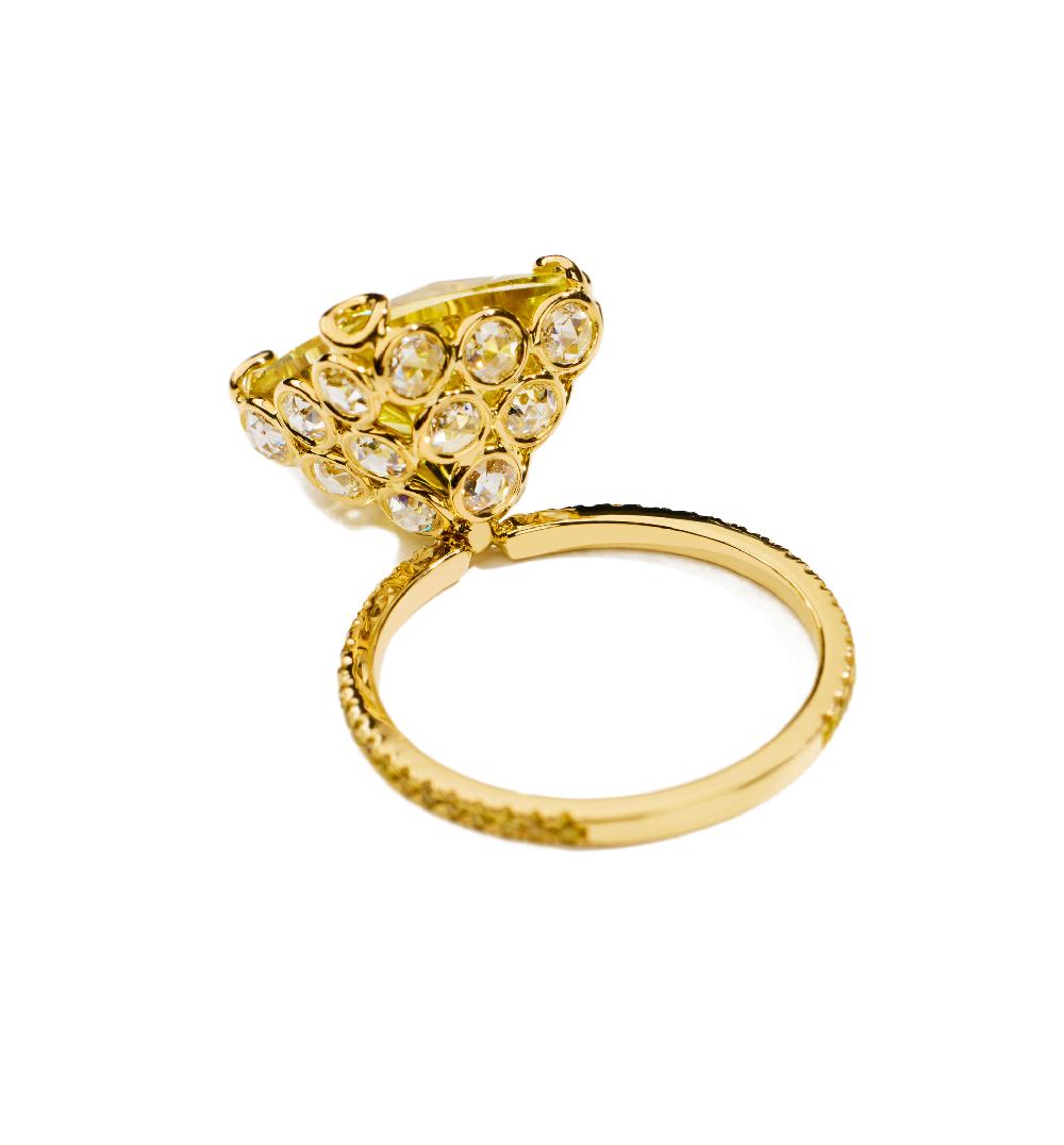 Lito Lemon Quartz Ring