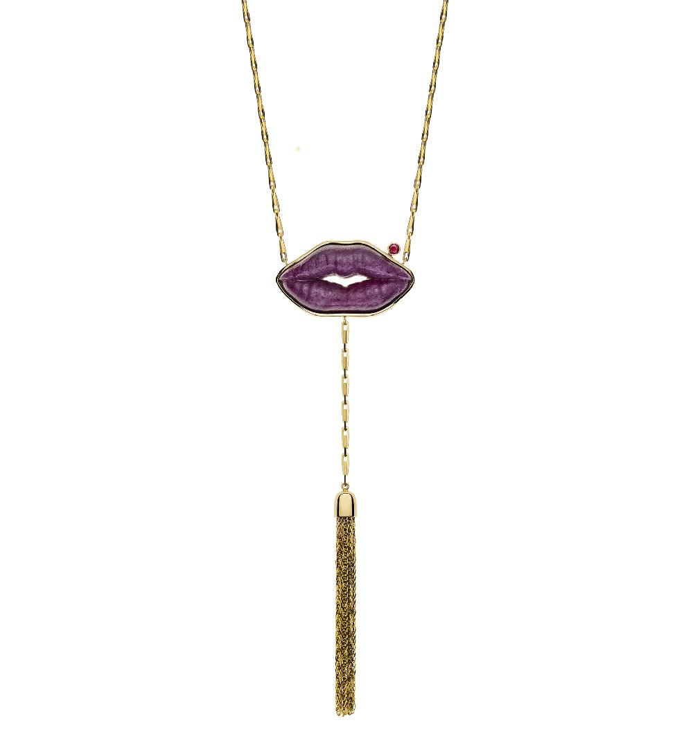 lito "Lipstick on your collar" necklace