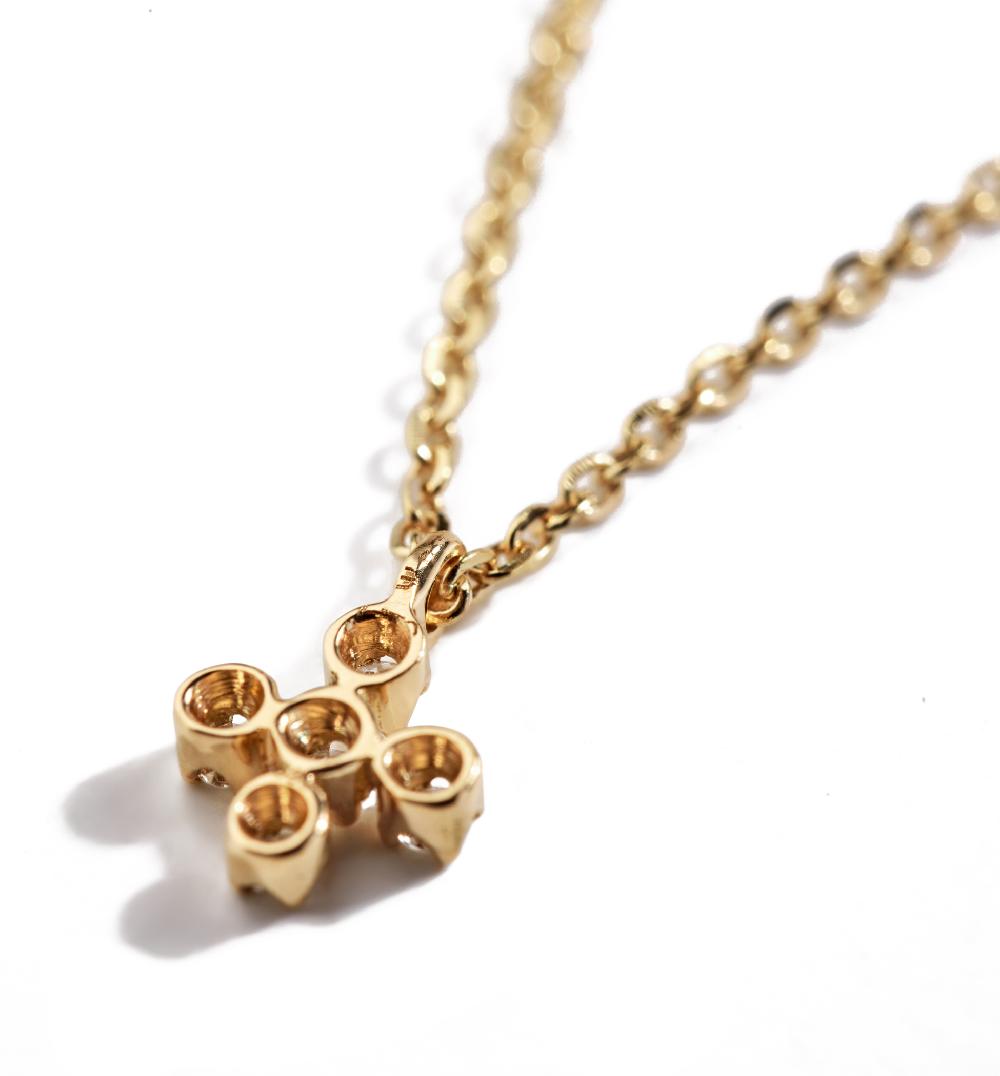 Lito Mini Diamond Cross Necklace