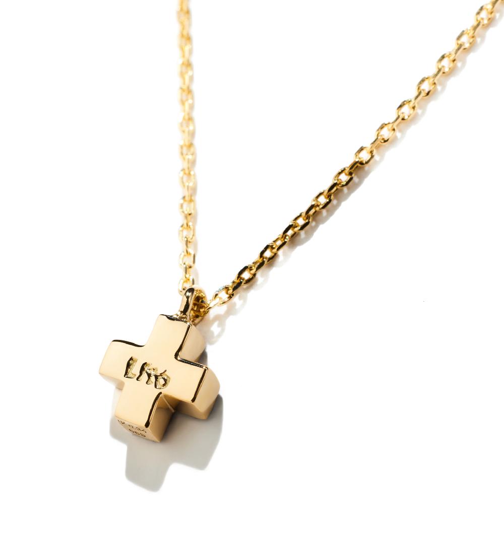 Lito Mini Ruby Cross Necklace