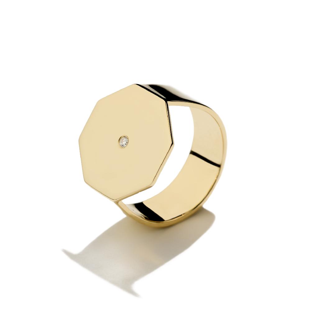 Lito Octagon Diamond Ring